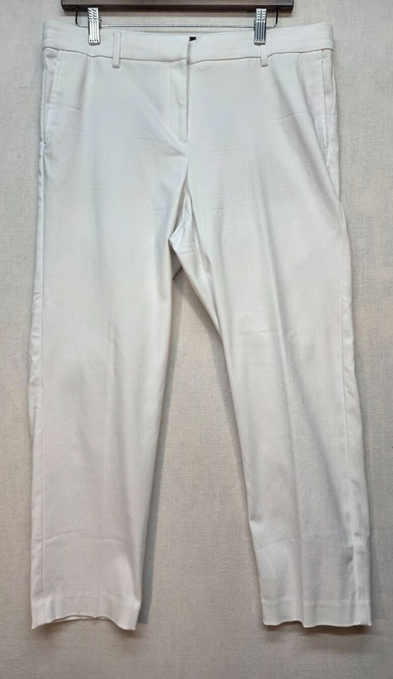 J.Jill Wearever Refined Women Trousers‎ Pants Womens 14P White Stretch Classic